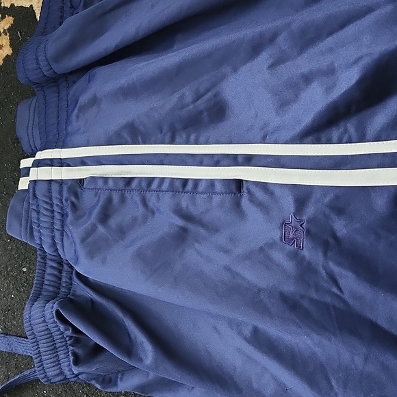 STARTER Blue and White Stripe Jogger Sweatpants Athletic Fit; Navy, Size:XL - Picture 9 of 13